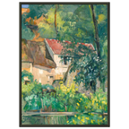 Tableau La Maison du pendu, Auvers-sur-Oise — Paul Cézanne, tirage cadre noir | INKONAL