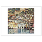 Tableau Malcesine sur le lac de Garde — Gustav Klimt, tirage encadré cadre blanc | INKONAL