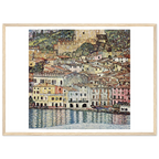 Tableau Malcesine sur le lac de Garde — Gustav Klimt, tirage encadré cadre bois | INKONAL