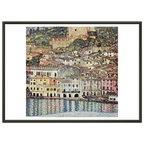 Tableau Malcesine sur le lac de Garde — Gustav Klimt, tirage encadré cadre noir | INKONAL