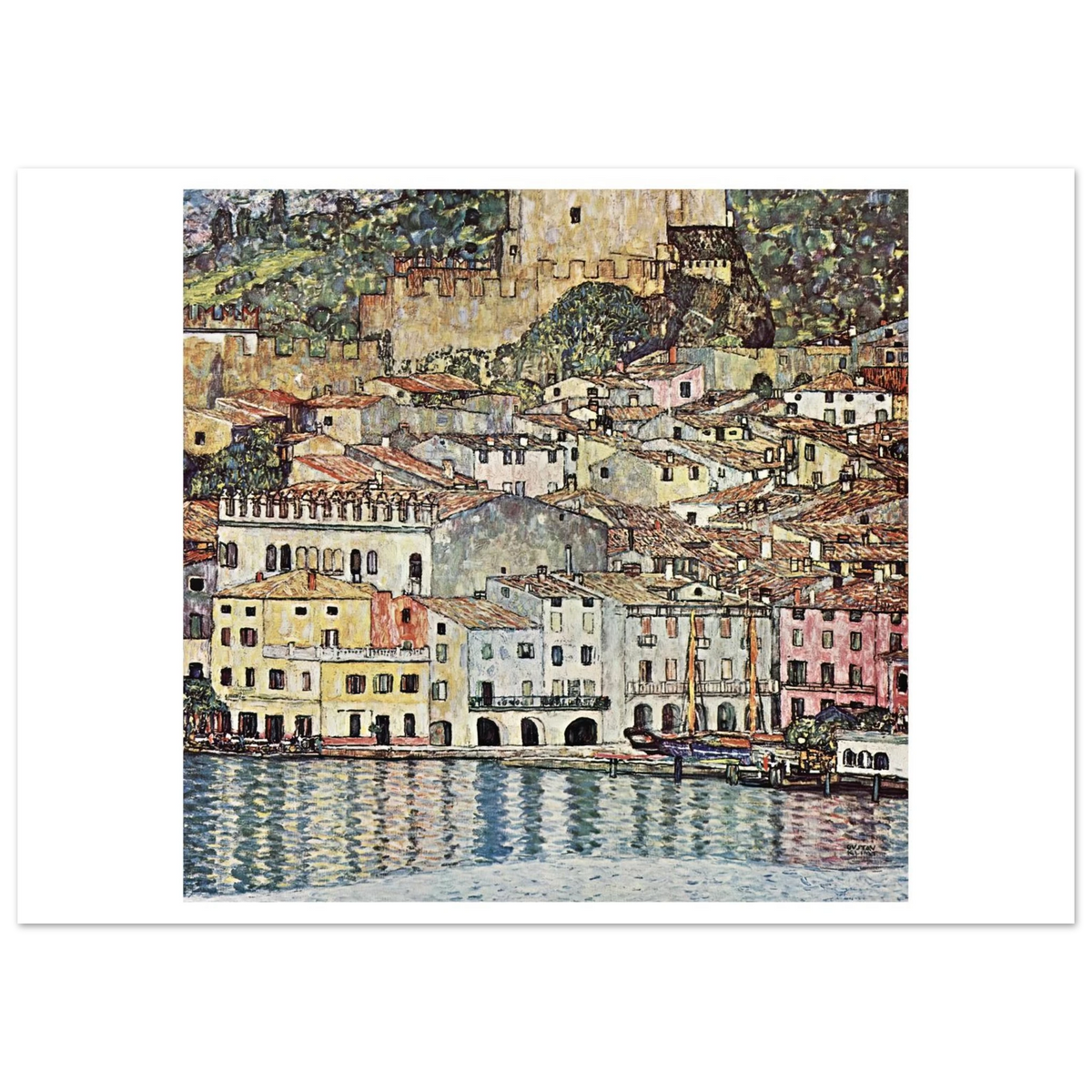 Tableau Malcesine sur le lac de Garde — Gustav Klimt, tirage sans cadre | INKONAL