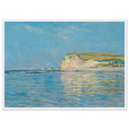 Tableau Marée basse à Pourville, près de Dieppe — Claude Monet, tirage cadre blanc | INKONAL