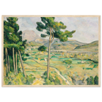 Tableau La Montagne Sainte-Victoire au grand pin — Paul Cézanne, tirage cadre bois | INKONAL