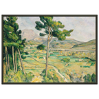 Tableau La Montagne Sainte-Victoire au grand pin — Paul Cézanne, tirage cadre noir | INKONAL