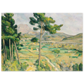 Tableau La Montagne Sainte-Victoire au grand pin — Paul Cézanne, tirage sans cadre | INKONAL