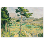 Tableau La Montagne Sainte-Victoire au grand pin — Paul Cézanne, tirage sans cadre | INKONAL