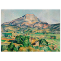 Tableau La Montagne Sainte-Victoire et le viaduc de la vallée de l'Arc — Paul Cézanne, tirage sans cadre | INKONAL