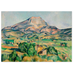 Tableau La Montagne Sainte-Victoire et le viaduc de la vallée de l'Arc — Paul Cézanne, tirage sans cadre | INKONAL