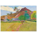 Tableau Montagnes tahitiennes — Paul Gauguin, tirage sans cadre | INKONAL