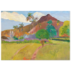 Tableau Montagnes tahitiennes — Paul Gauguin, tirage sans cadre | INKONAL