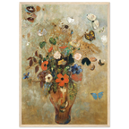 Tableau Nature morte aux fleurs — Odilon Redon, tirage encadré cadre bois | INKONAL