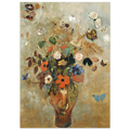 Tableau Nature morte aux fleurs — Odilon Redon, tirage sans cadre | INKONAL