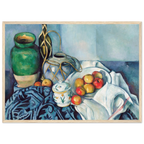 Tableau Nature morte aux pommes — Paul Cézanne, tirage cadre bois | INKONAL