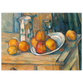 Tableau Nature morte, pot au lait et fruits — Paul Cézanne, tirage sans cadre | INKONAL