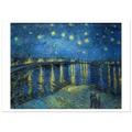 Tableau Nuit étoilée sur le Rhône — Vincent van Gogh, tirage sans cadre | INKONAL