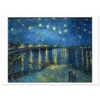 Tableau Nuit étoilée sur le Rhône — Vincent van Gogh, tirage sans cadre | INKONAL