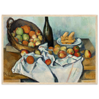 Tableau Le Panier de pommes — Paul Cézanne, tirage cadre bois | INKONAL