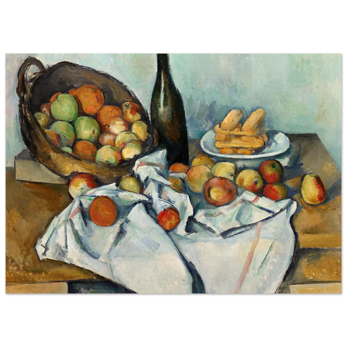 Tableau Le Panier de pommes — Paul Cézanne, tirage sans cadre | INKONAL