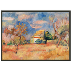 Tableau Paysage de Cagnes — Pierre-Auguste Renoir, tirage cadre noir | INKONAL