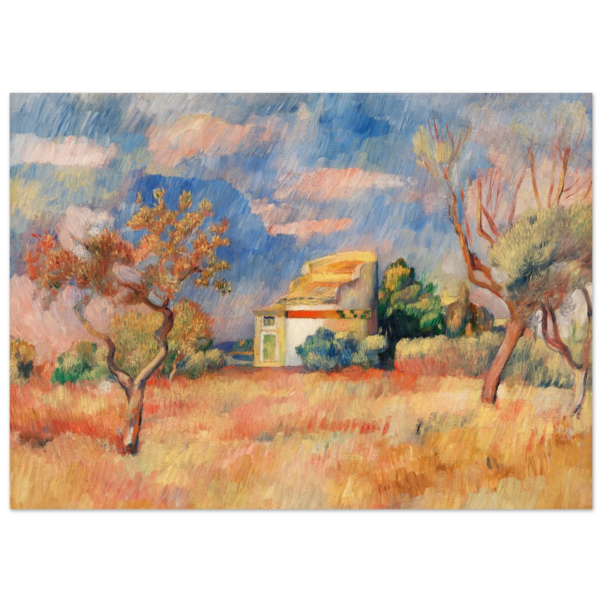 Tableau Paysage de Cagnes — Pierre-Auguste Renoir, tirage sans cadre | INKONAL