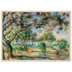 Tableau Paysage avec figures, environs de Cagnes — Pierre-Auguste Renoir, tirage cadre bois | INKONAL