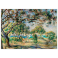 Tableau Paysage avec figures, environs de Cagnes — Pierre-Auguste Renoir, tirage sans cadre | INKONAL
