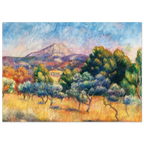 Tableau Paysage aux oliviers, environs de Cagnes — Pierre-Auguste Renoir, tirage sans cadre | INKONAL