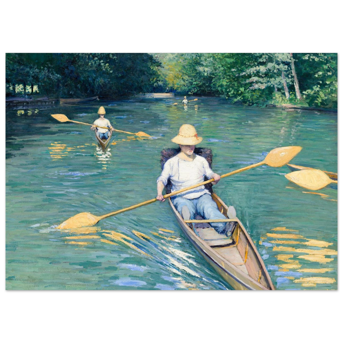 Tableau Périssoires — Gustave Caillebotte, tirage sans cadre | INKONAL