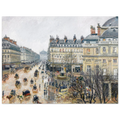 Tableau Place du Théâtre-Français, pluie — Camille Pissarro, tirage sans cadre | INKONAL