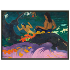 Tableau Près de la mer — Paul Gauguin, tirage cadre noir | INKONAL
