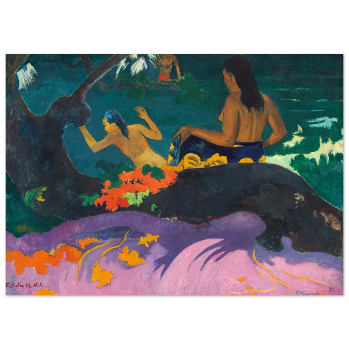 Tableau Près de la mer — Paul Gauguin, tirage sans cadre | INKONAL