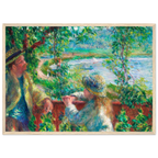 Tableau Près du lac — Pierre-Auguste Renoir, tirage cadre bois | INKONAL