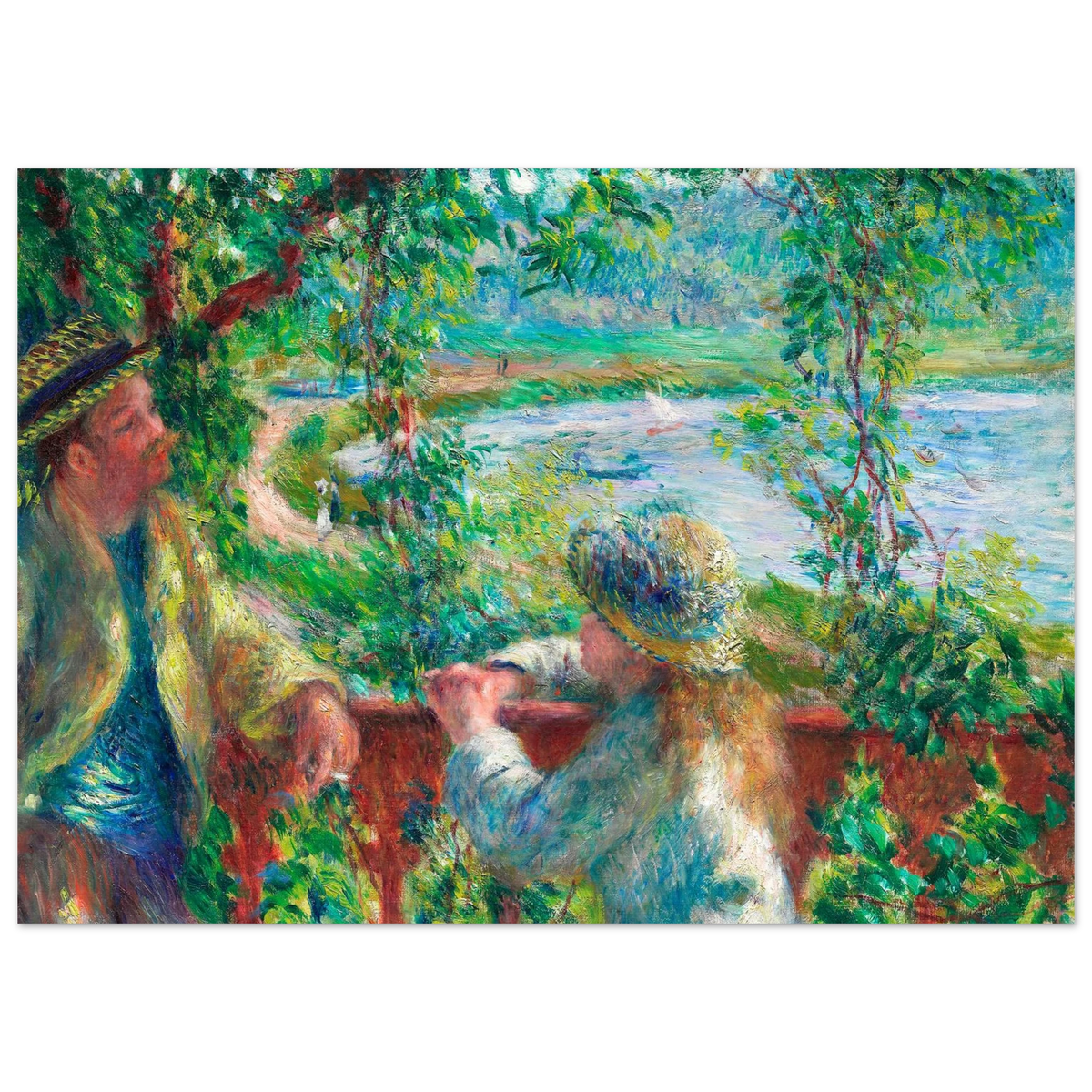 Tableau Près du lac — Pierre-Auguste Renoir, tirage sans cadre | INKONAL