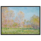 Tableau Printemps à Giverny — Claude Monet, tirage cadre noir | INKONAL