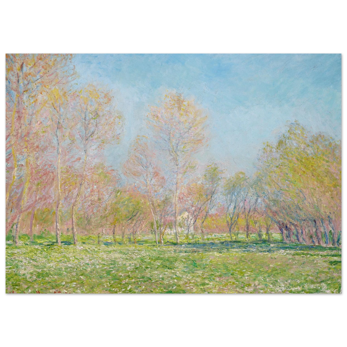 Tableau Printemps à Giverny — Claude Monet, tirage sans cadre | INKONAL