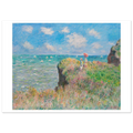 Tableau La Promenade sur la falaise, Pourville — Claude Monet, tirage sans cadre | INKONAL