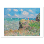 Tableau La Promenade sur la falaise, Pourville — Claude Monet, tirage sans cadre | INKONAL