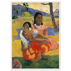 Tableau Quand te maries-tu ? — Paul Gauguin, tirage cadre blanc | INKONAL