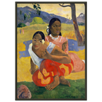 Tableau Quand te maries-tu ? — Paul Gauguin, tirage cadre noir | INKONAL