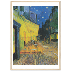Tableau Terrasse de café le soir — Vincent van Gogh, tirage cadre bois | INKONAL