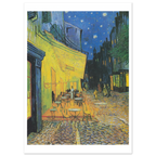 Tableau Terrasse de café le soir — Vincent van Gogh, tirage sans cadre | INKONAL