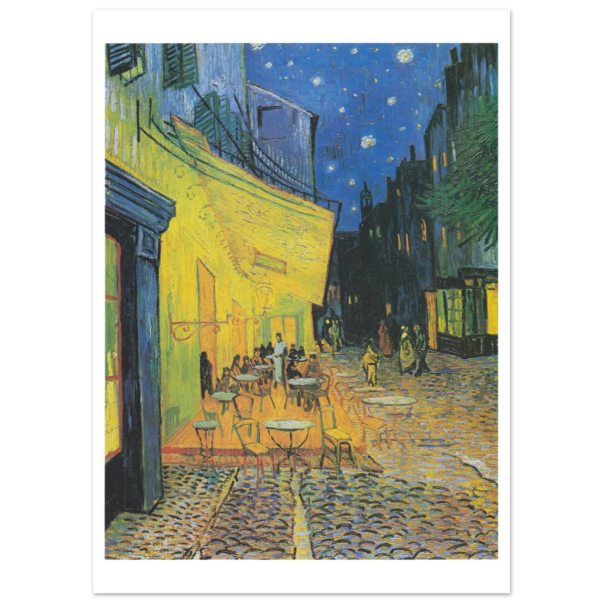 Tableau Terrasse de café le soir — Vincent van Gogh, tirage sans cadre | INKONAL