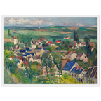 Tableau Vue panoramique d'Auvers-sur-Oise — Paul Cézanne, tirage cadre blanc | INKONAL
