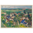 Tableau Vue panoramique d'Auvers-sur-Oise — Paul Cézanne, tirage cadre bois | INKONAL
