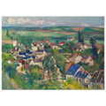 Tableau Vue panoramique d'Auvers-sur-Oise — Paul Cézanne, tirage sans cadre | INKONAL