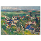 Tableau Vue panoramique d'Auvers-sur-Oise — Paul Cézanne, tirage sans cadre | INKONAL