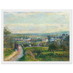 Tableau Vue de Saint-Ouen-l'Aumône — Camille Pissarro, tirage cadre blanc | INKONAL