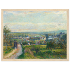Tableau Vue de Saint-Ouen-l'Aumône — Camille Pissarro, tirage cadre bois | INKONAL