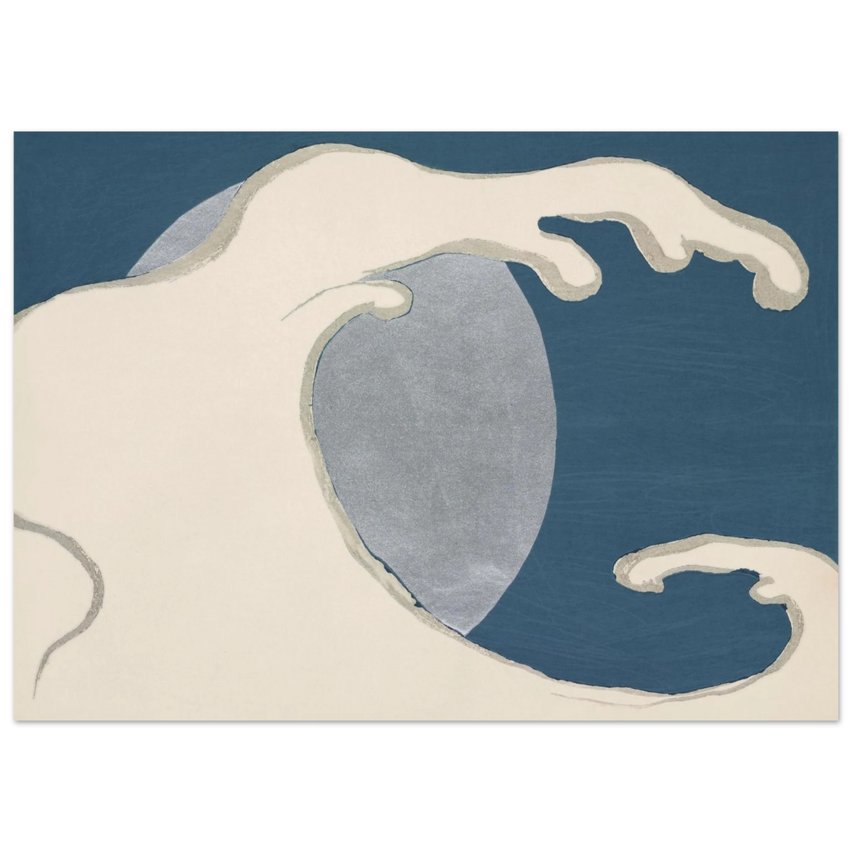 Estampe japonaise TACHINAMI, Vagues montantes — Kamisaka Sekka, tirage sans cadre | INKONAL