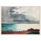 Tableau Tempête, côte du Maine — Winslow Homer, tirage cadre bois | INKONAL